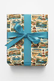 Maryland Postcard Memories Wrapping Paper