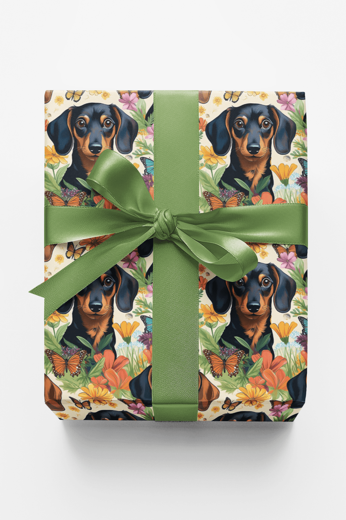 Dachshund Garden Party Wrapping Paper