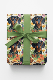Dachshund Garden Party Wrapping Paper