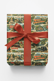 West Virginia Postcard Memories Wrapping Paper