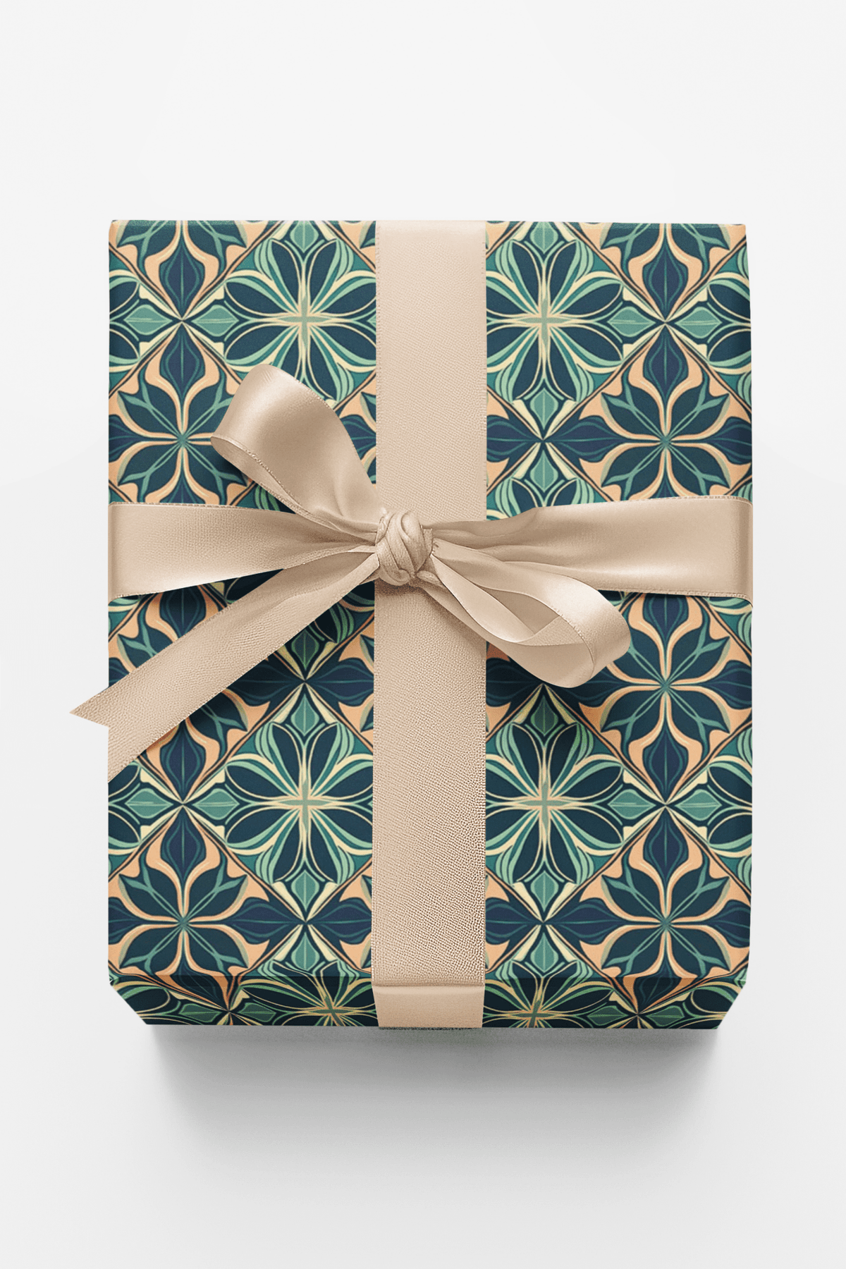 Grand Lattice Weave Wrapping Paper