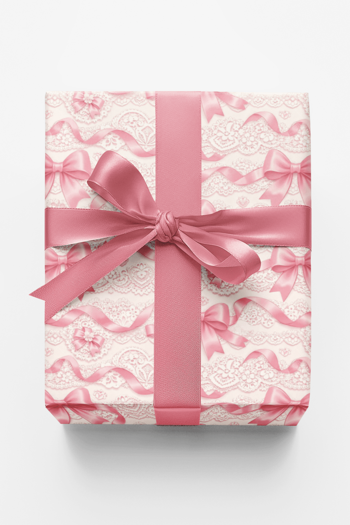 Lace & Ribbon Romance Wrapping Paper