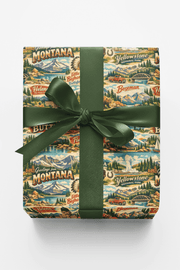 Montana Postcard Memories Wrapping Paper