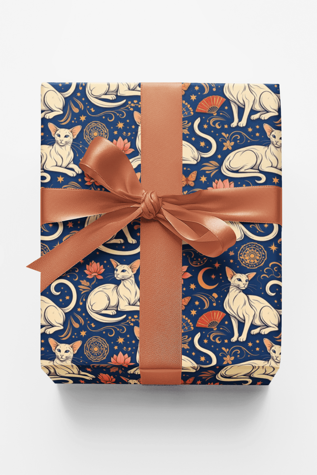 Oriental Shorthair Lines Wrapping Paper