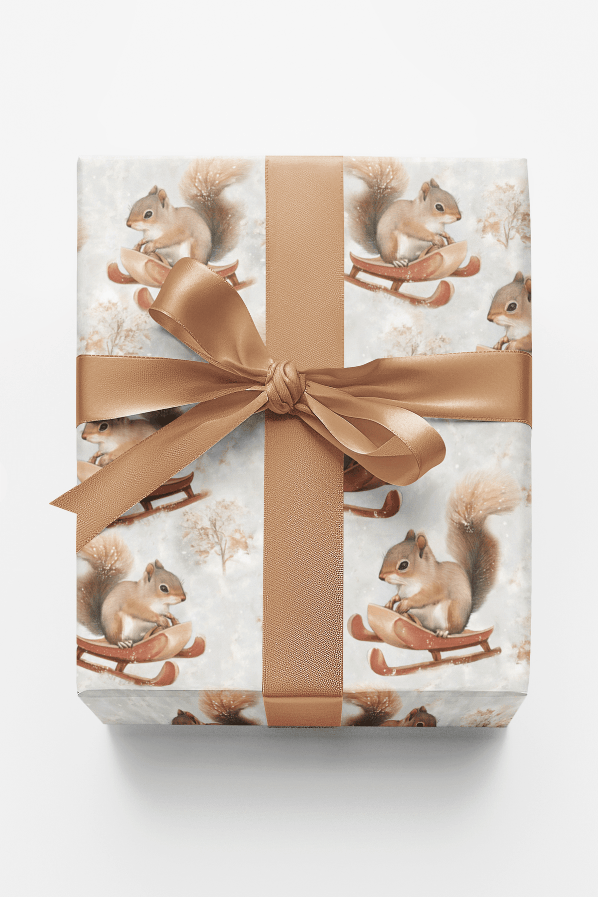 Snowbound Squirrel Wrapping Paper