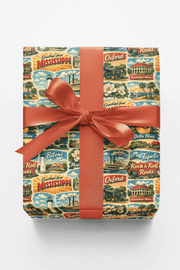 Mississippi Postcard Memories Wrapping Paper
