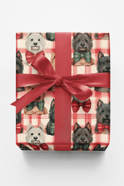 Scottish Terrier Plaid Parade Wrapping Paper