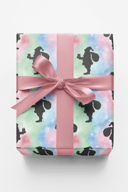 Santa Silhouettes Wrapping Paper