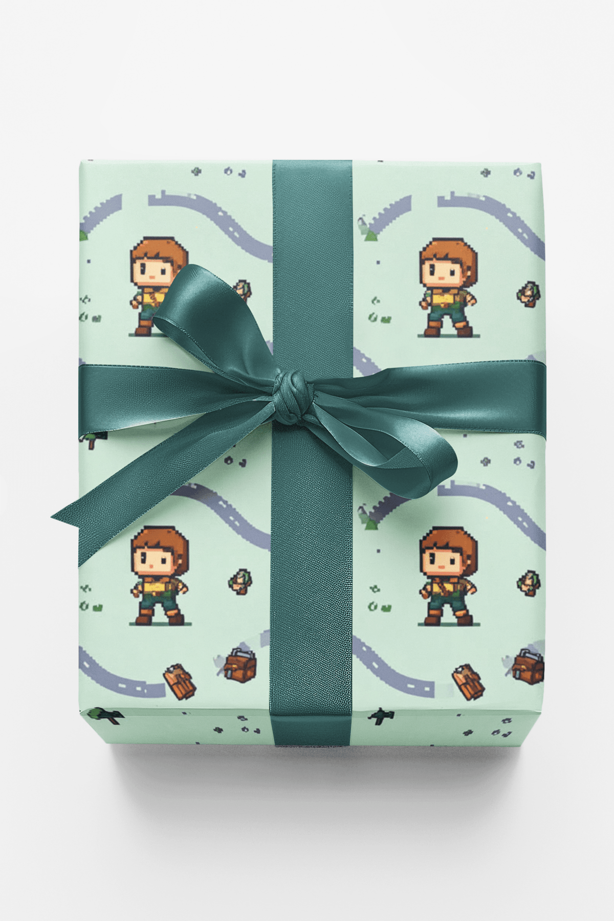 Pixel Hero Journey Wrapping Paper