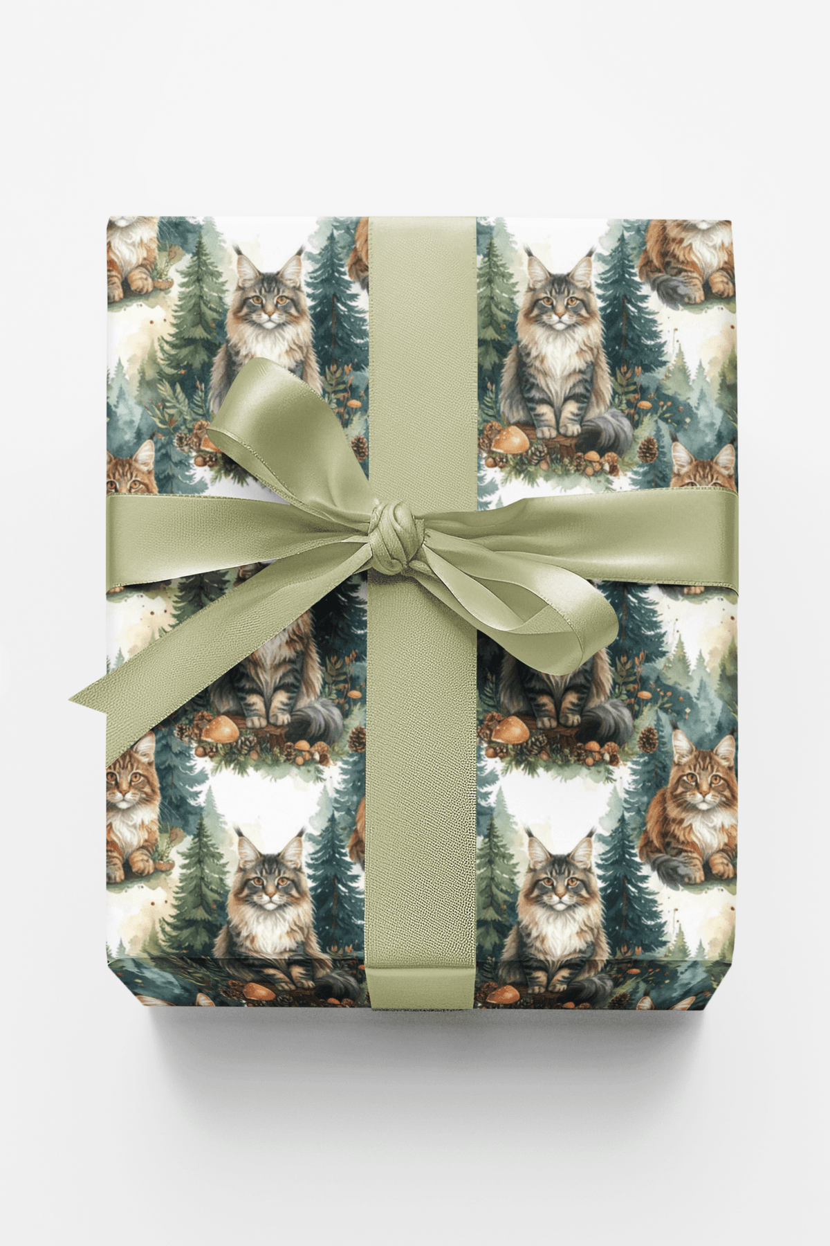 Forest Guardian Maine Coons Wrapping Paper