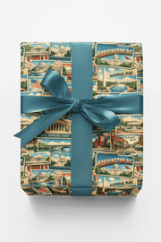 District Of Columbia Postcard Memories Wrapping Paper