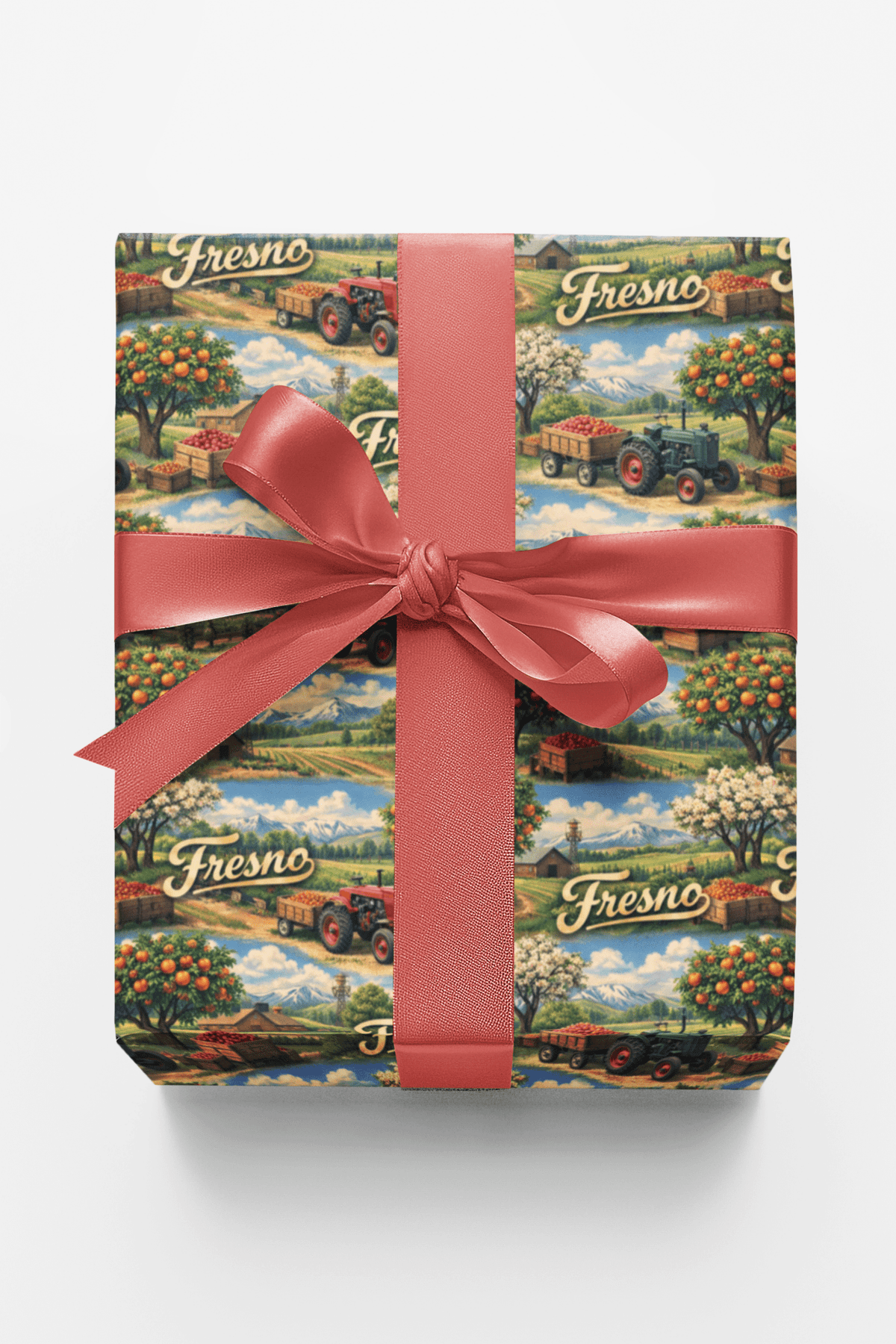 Fresno Farm & Fruit Flashback Wrapping Paper