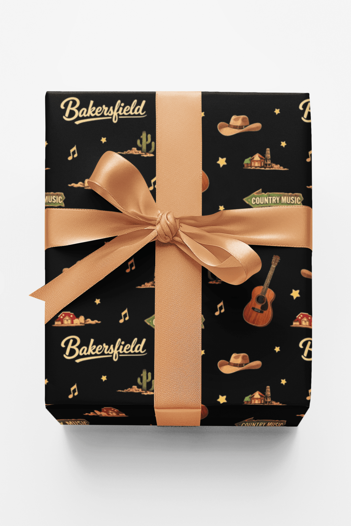 Bakersfield Country Roads Wrapping Paper