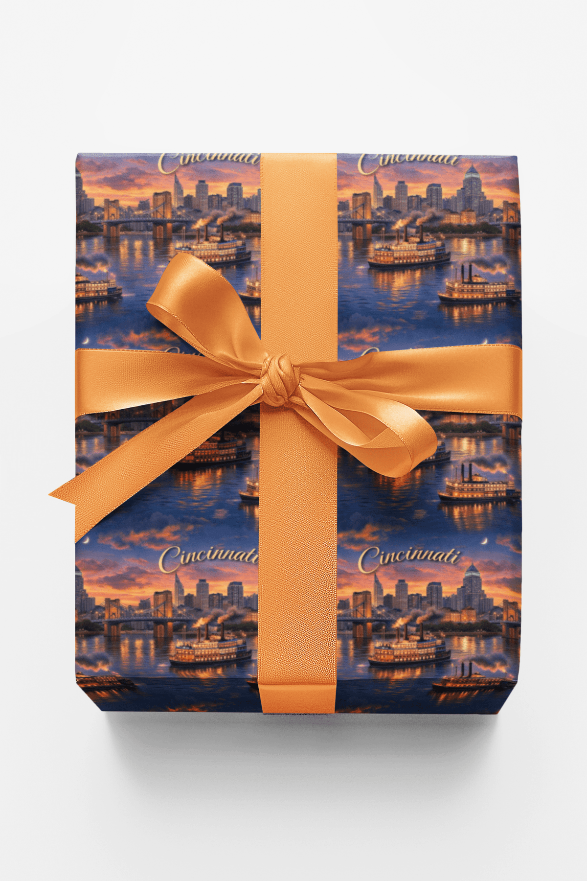 Cincinnati Riverfront Revival Wrapping Paper