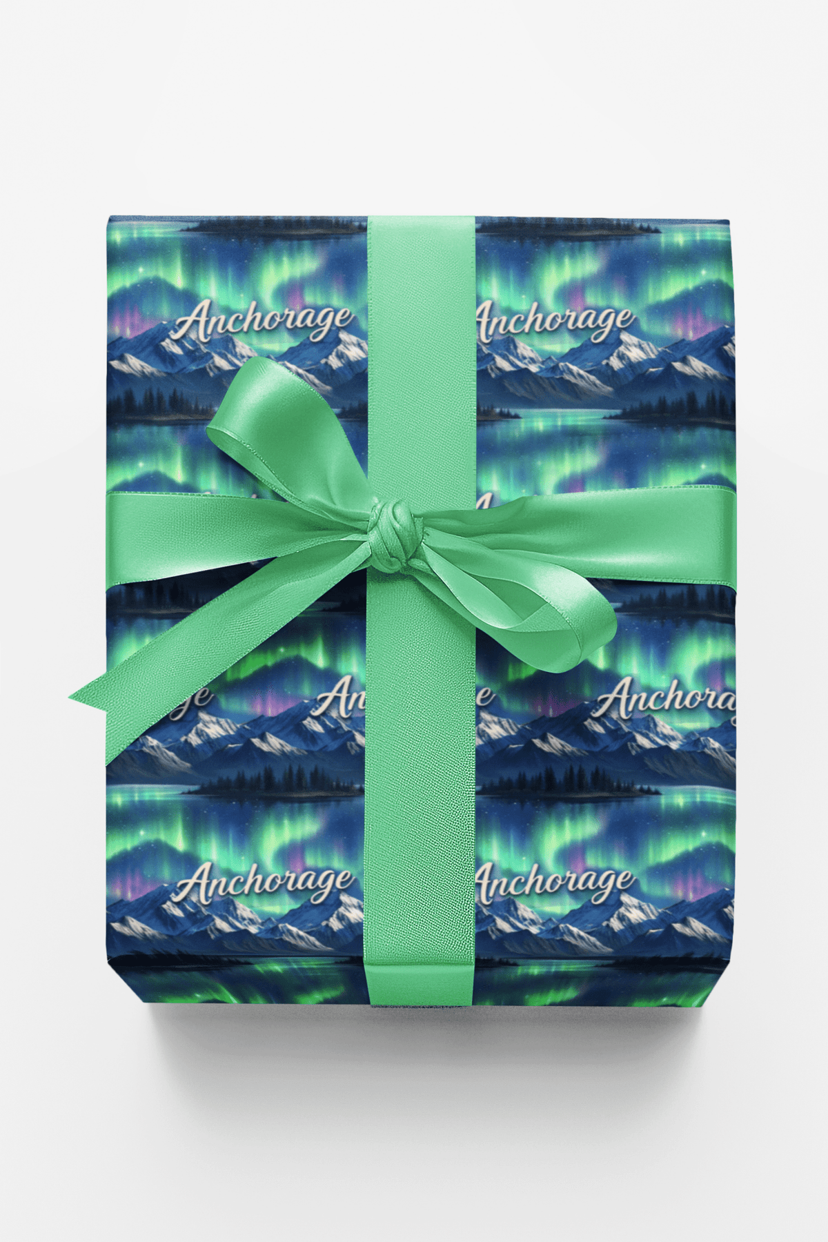 Anchorage Northern Lights Wrapping Paper