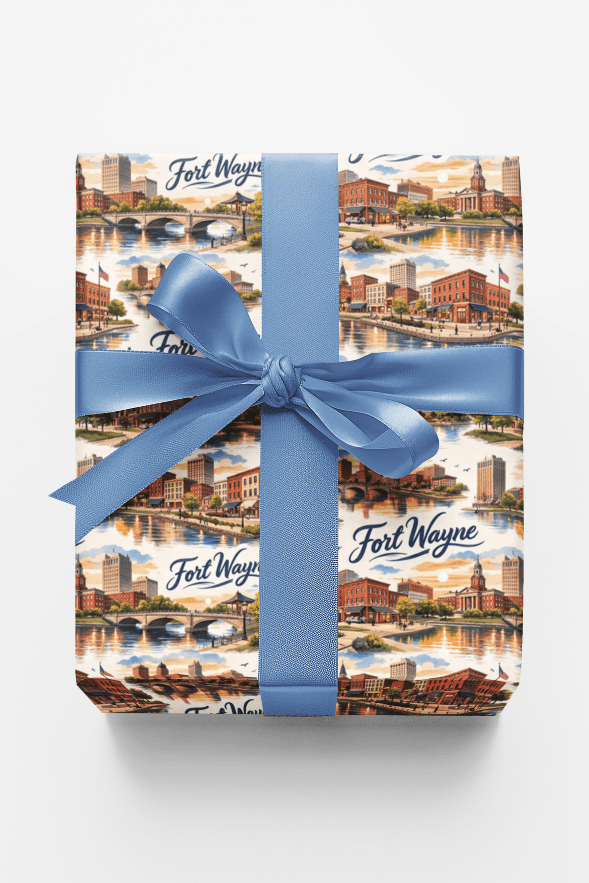 Fort Wayne River Heritage Wrapping Paper