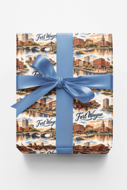 Fort Wayne River Heritage Wrapping Paper