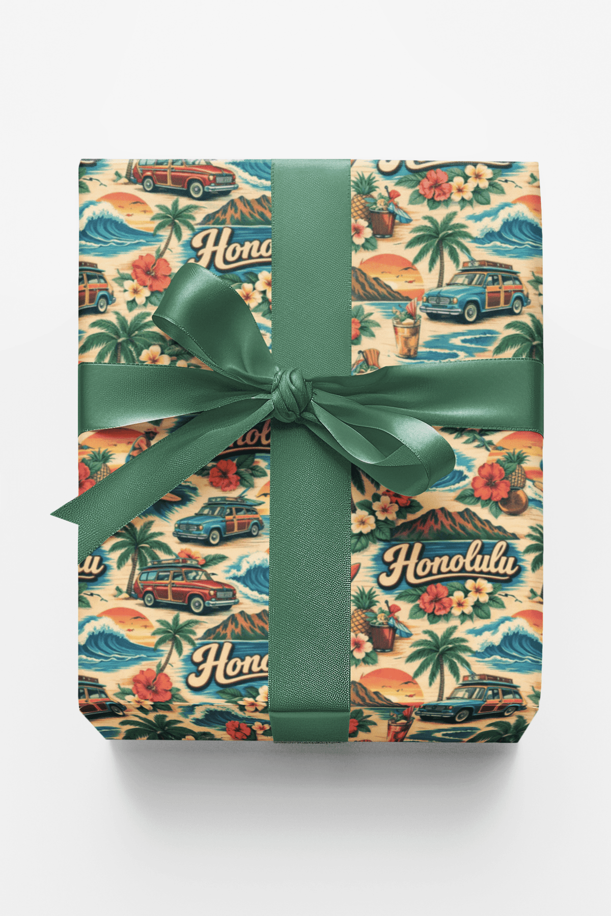 Honolulu Island Heritage Wrapping Paper