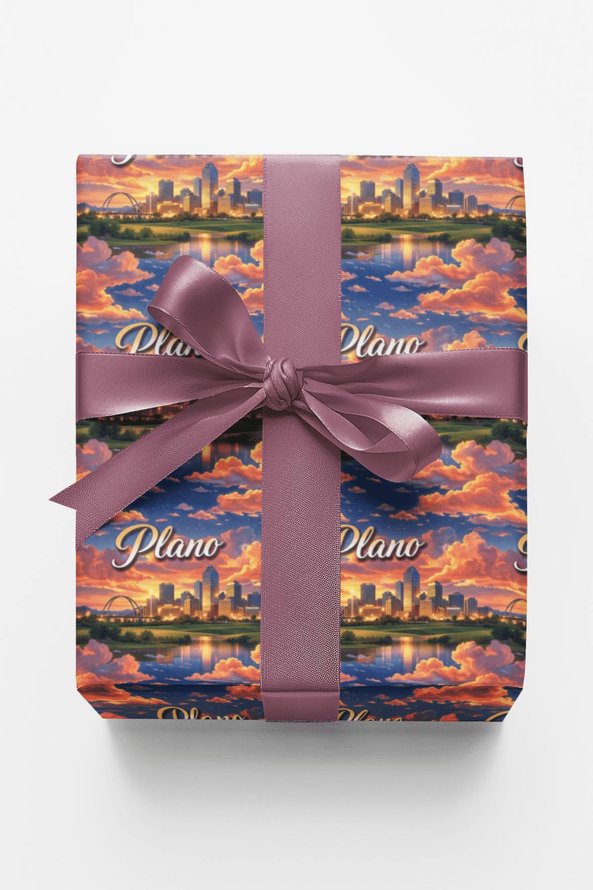 Plano Texas Twilight Wrapping Paper