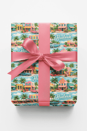 Hialeah Tropical Nights Wrapping Paper