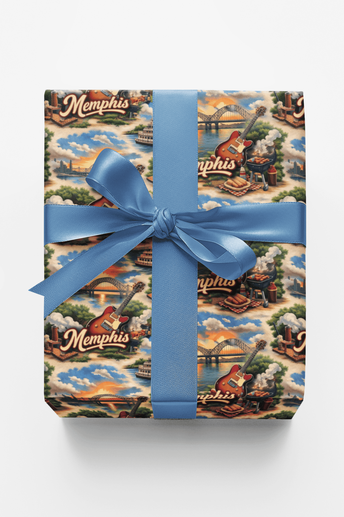 Memphis Blues & Bbq Wrapping Paper