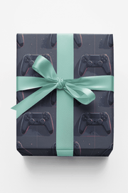 Sleek Futuristic Gaming Wrapping Paper