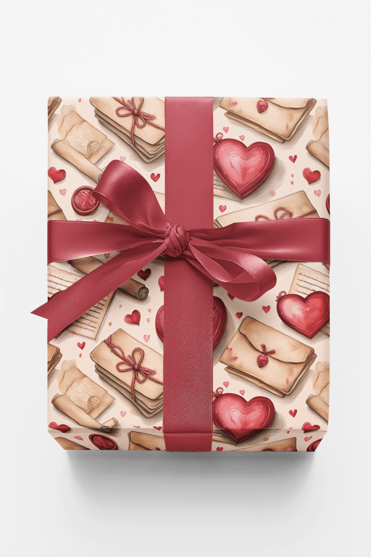 Vintage Love Letters Wrapping Paper