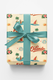 Orlando Theme Park Era Retro Wrapping Paper