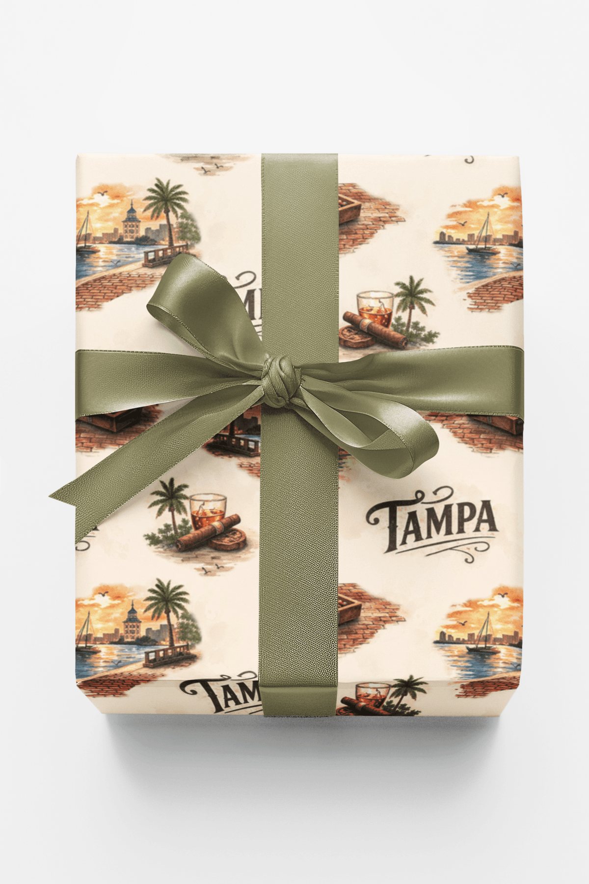 Tampa Historic Ybor Nights Wrapping Paper
