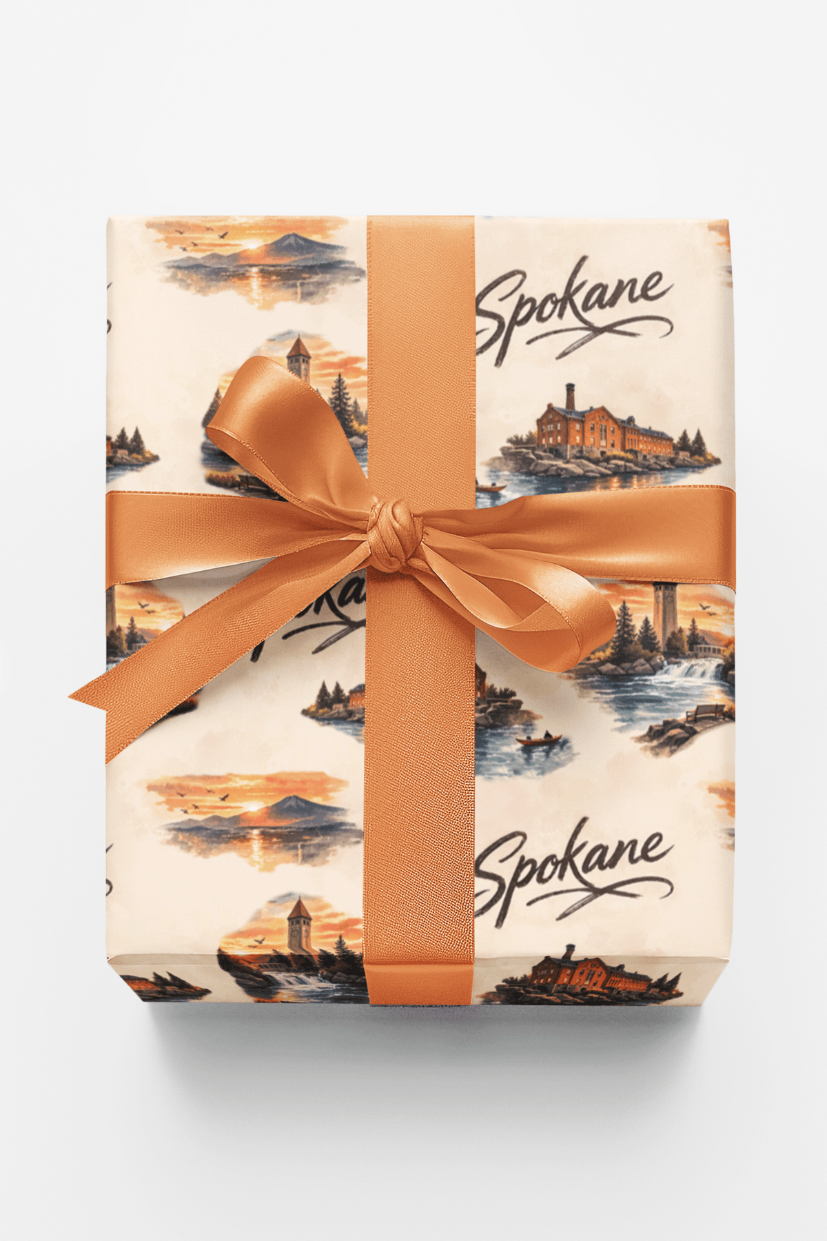 Spokane Riverfront Falls Wrapping Paper
