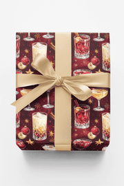 Christmas Cocktail Lounge Wrapping Paper