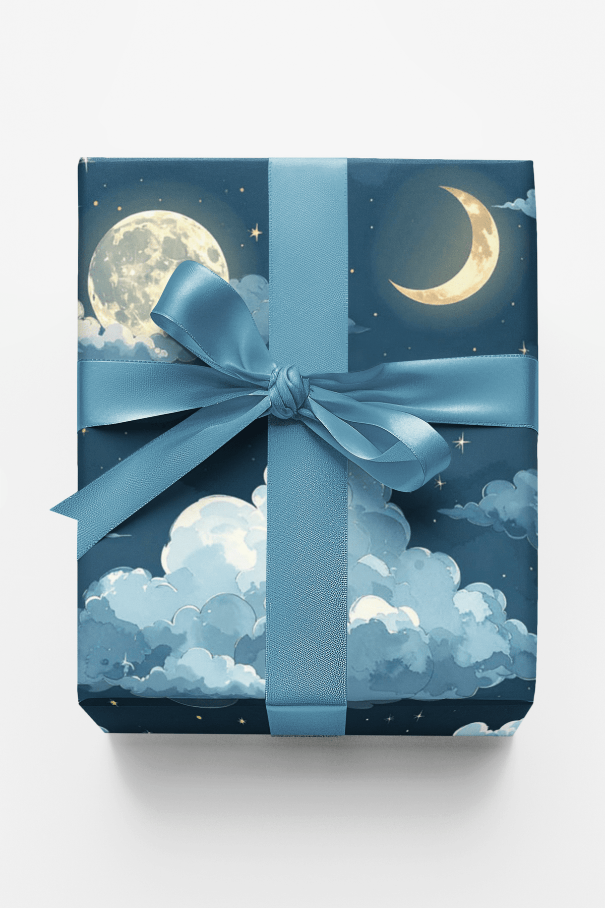 Cloudlit Moon Glow Wrapping Paper