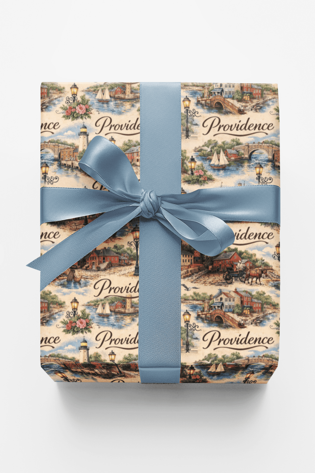 Providence Harbor Brick Wrapping Paper