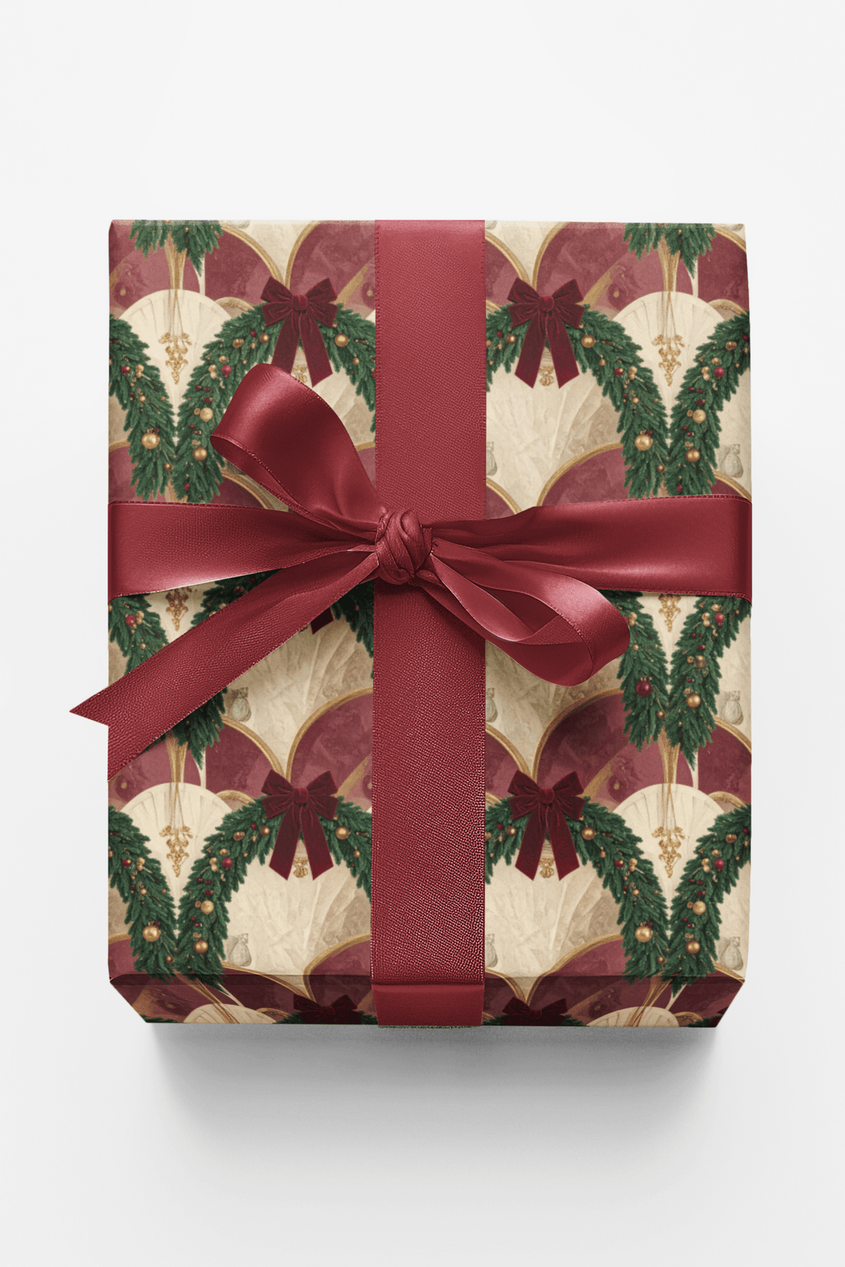 Emerald Palace Garland Wrapping Paper