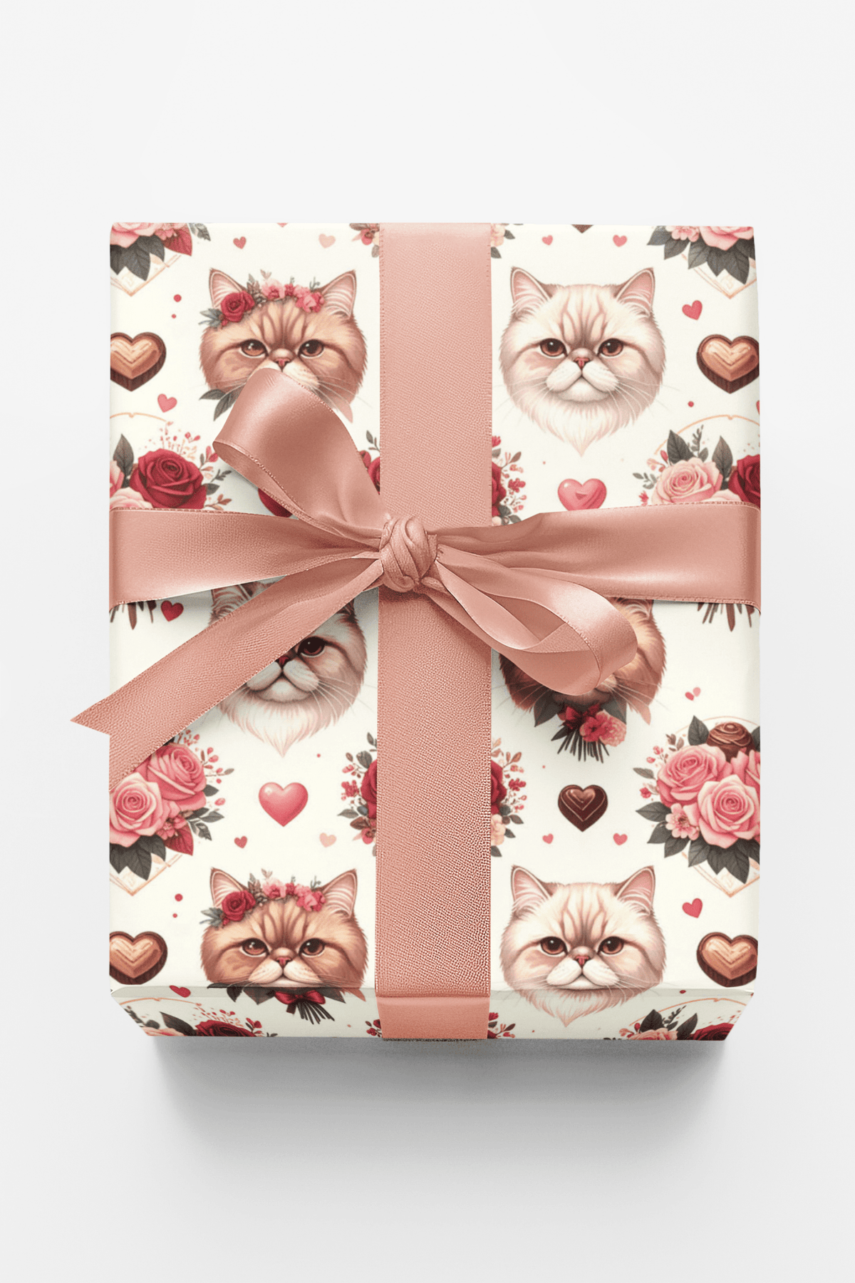 Valentine's Sweethearts (exotic Shorthair) Wrapping Paper