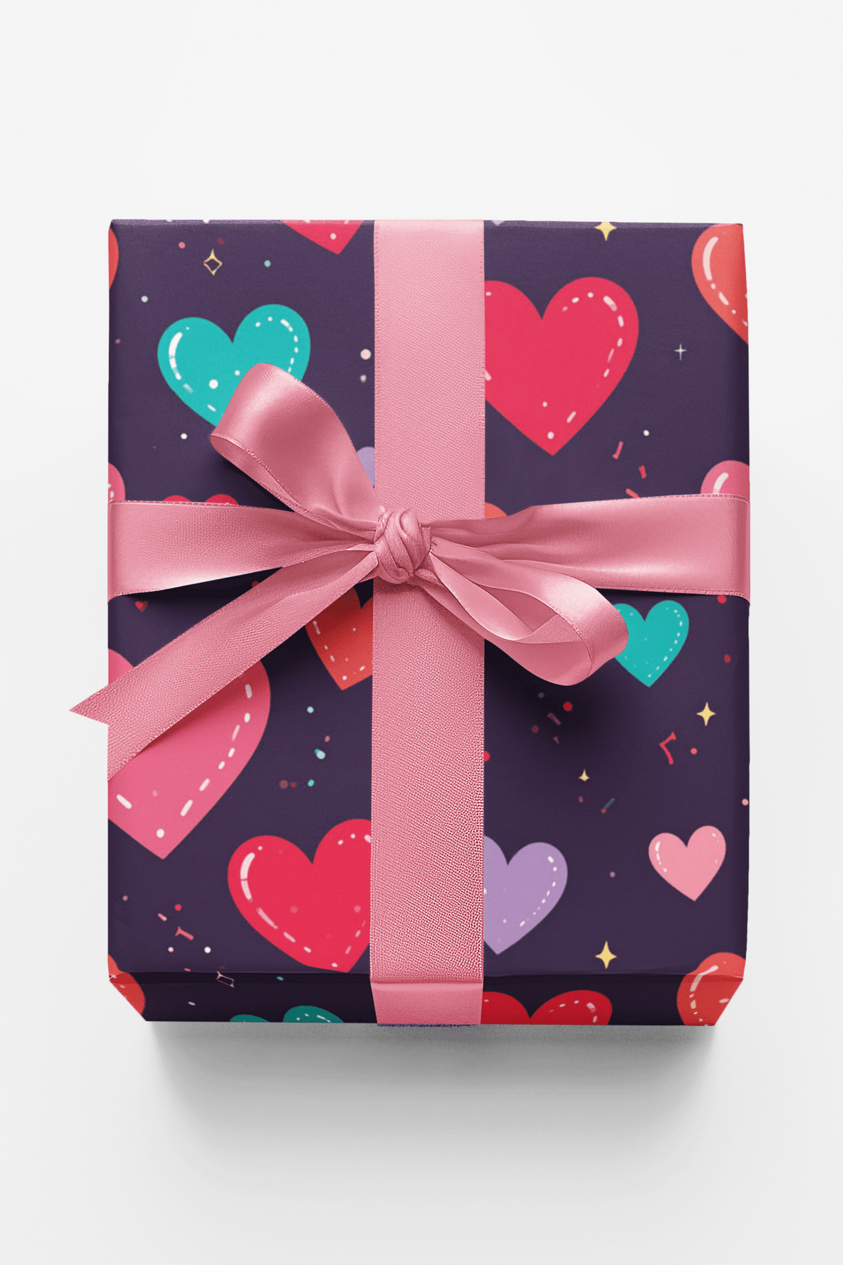Heart Burst Celebration Wrapping Paper