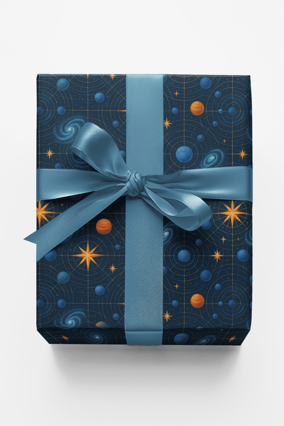 Cosmic Grid Matrix Wrapping Paper