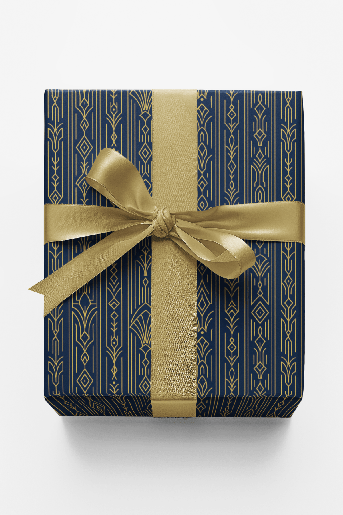 Pinstripe Art Deco Wrapping Paper