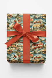 Idaho Postcard Memories Wrapping Paper