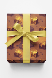 Treasure Chest Loot Loop Wrapping Paper