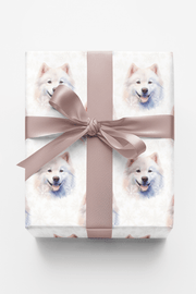 Samoyed Snowfall Wrapping Paper