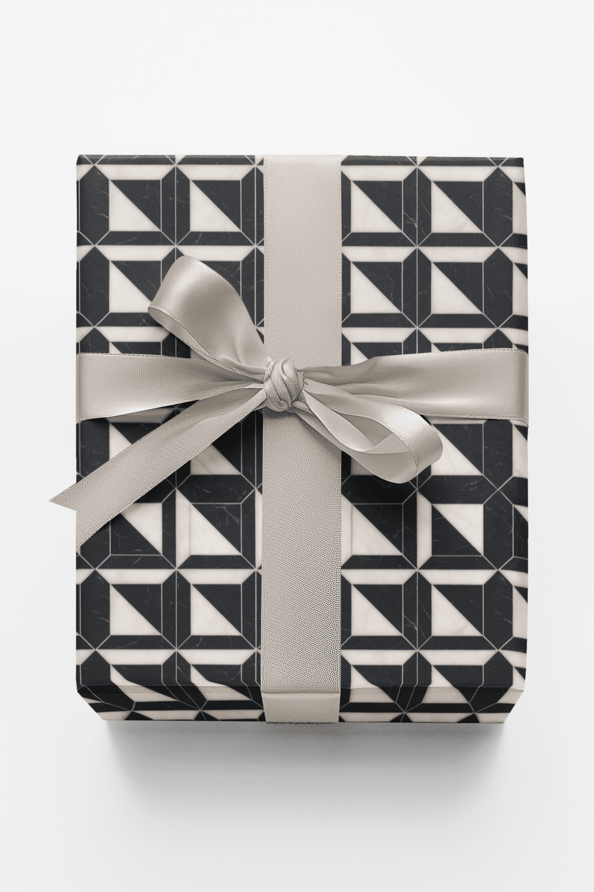 Marble Split Shapes Wrapping Paper