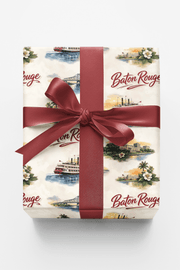 Baton Rouge River Statehouse Wrapping Paper