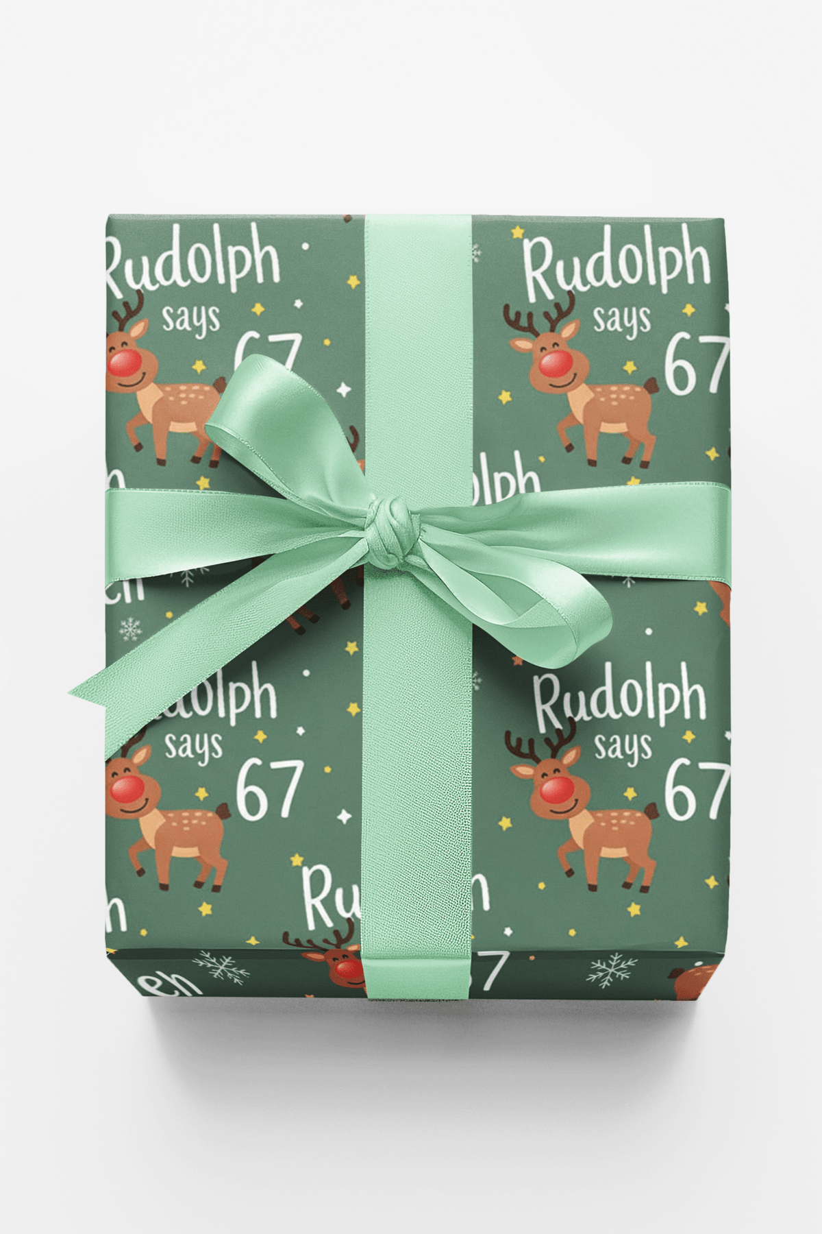 Rudolph Says 67 Wrapping Paper