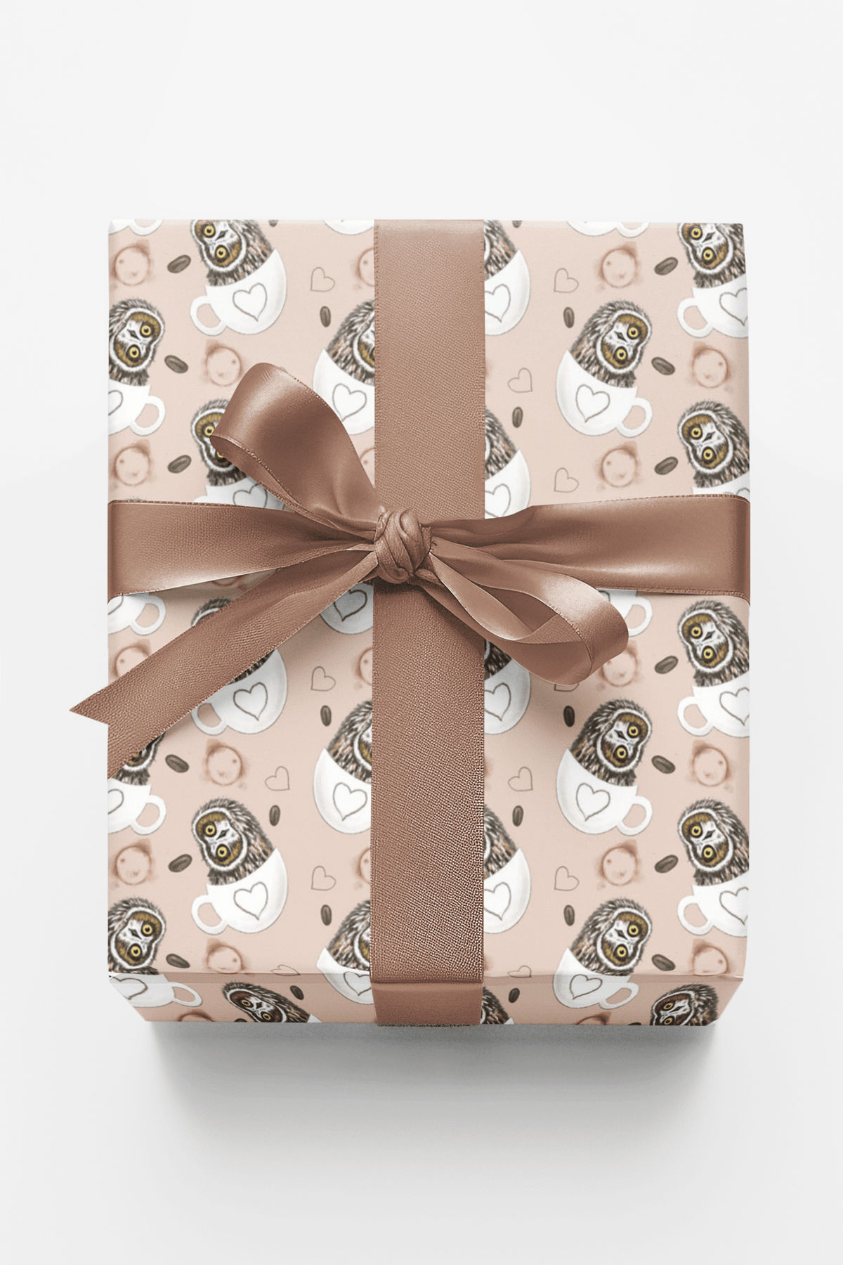 Cafe Owl Wrapping Paper | Michelle Gilsey | Artist Corner