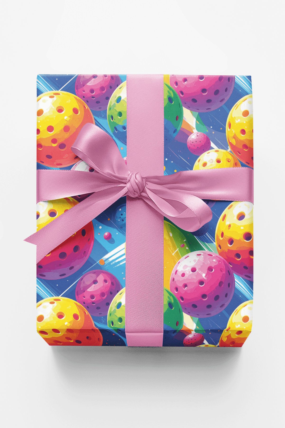 Pop Color Pickleball Wrapping Paper