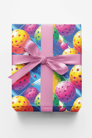 Pop Color Pickleball Wrapping Paper