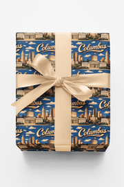 Columbus Capital Throwback Wrapping Paper