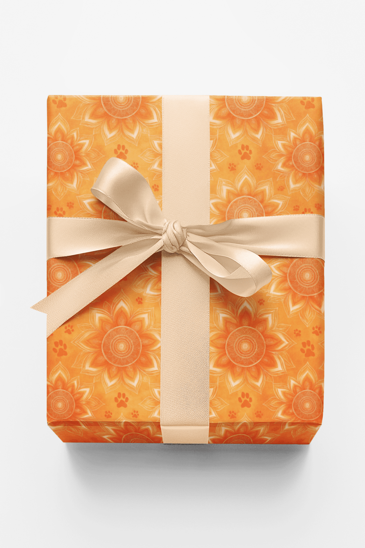 Shiba Sunrise Mandala Wrapping Paper