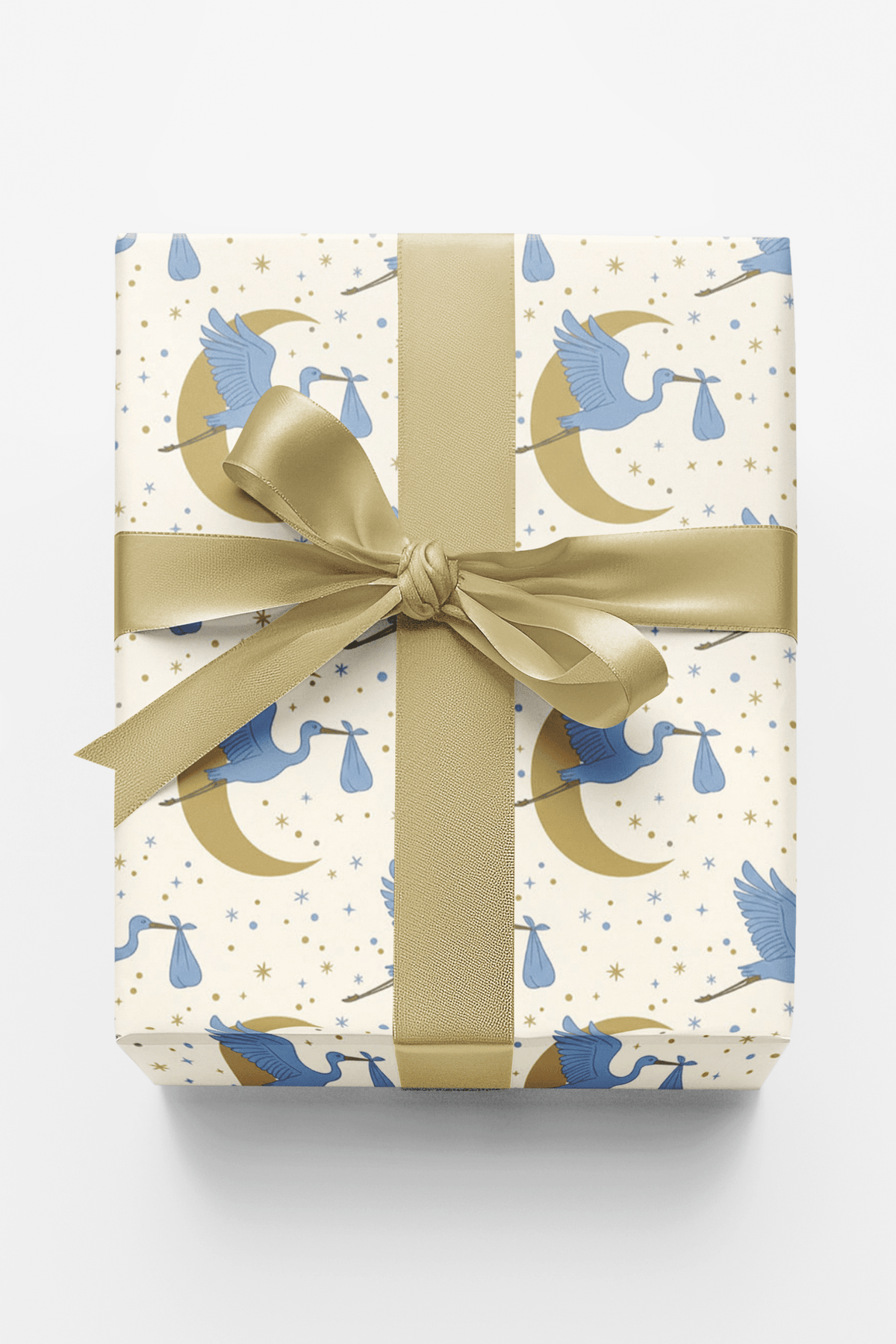 Stork & Stars Wrapping Paper